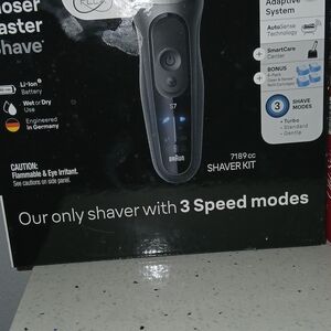 Braun Black Electric Shaver with Adaptive System